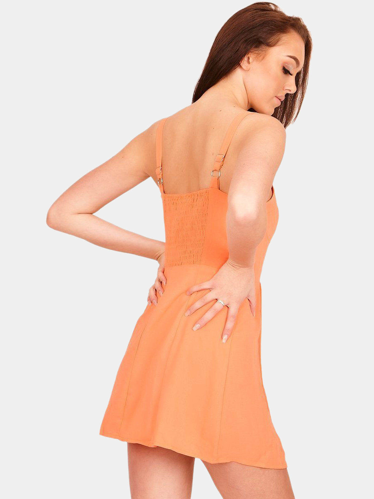 button up skater dress Vintage inspired appeal, Shop the Amelia Button-Up Linen Skater Mini Dress